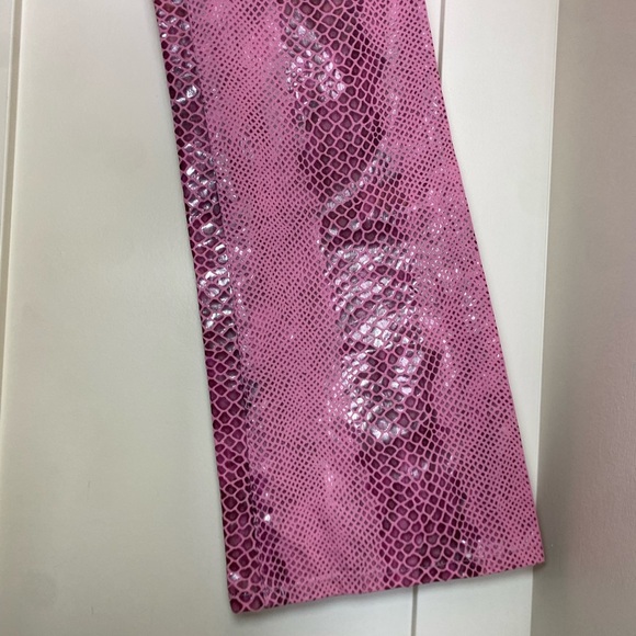 Vintage Acquaverde pink snakeskin flared pants - Picture 11 of 13